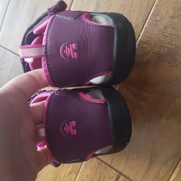 Kamik Crab Pink Purple Black Kids Girls Close-Toe Sandals Size 3 - Picture 6 of 14